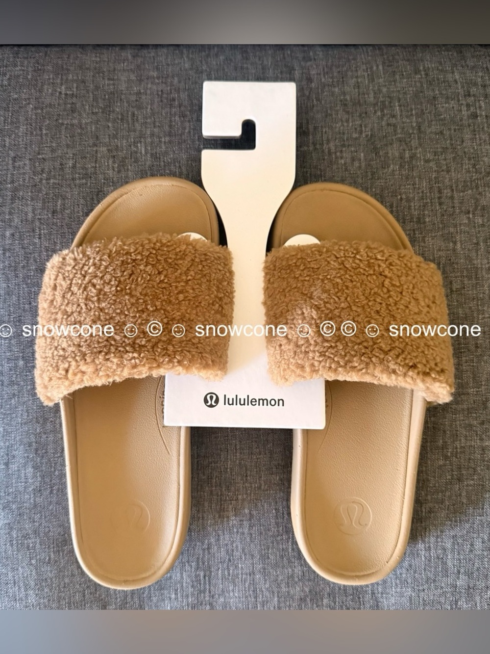 Lululemon Women's Plush Fleece Restfeel Slide Sandal Size 8